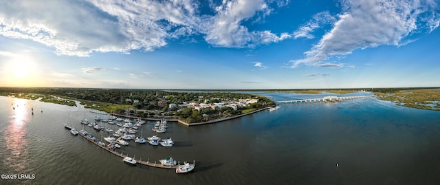 2304 Pine Ct S Unit 1, Beaufort, SC 29902 - bird's eye view of a large body of water and a marina