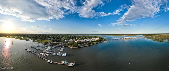2304 Pine Ct S Unit 1, Beaufort, SC 29902 - bird's eye view of a large body of water and a marina