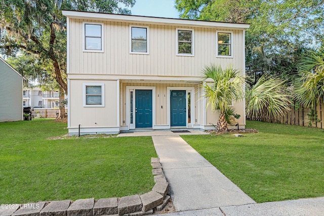 2304 Pine Ct S Unit 1, Beaufort, SC 29902 - view of front facade with a front lawn
