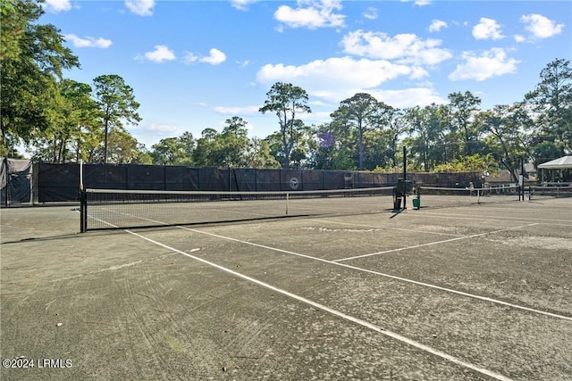 view of tennis court