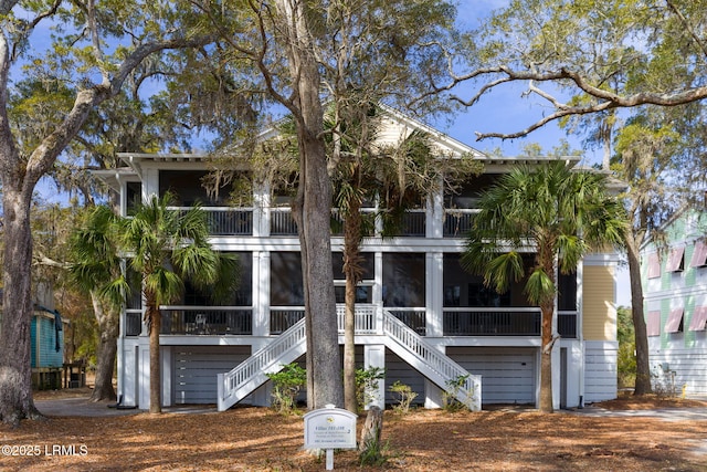 exterior space with a sunroom