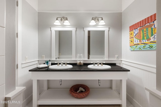 bathroom with vanity