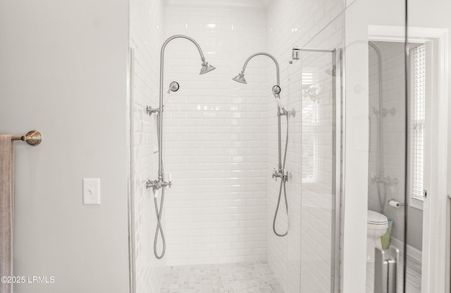 5 Petigru Dr, Beaufort, SC 29902 - bathroom with a shower stall and toilet