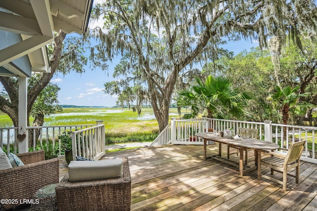 5 Petigru Dr, Beaufort, SC 29902 - view of wooden terrace