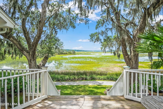5 Petigru Dr, Beaufort, SC 29902 - deck with a water view