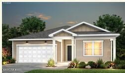 1114 Salty Hammock Ct, Beaufort, SC 29902 - view of front facade featuring an attached garage and driveway