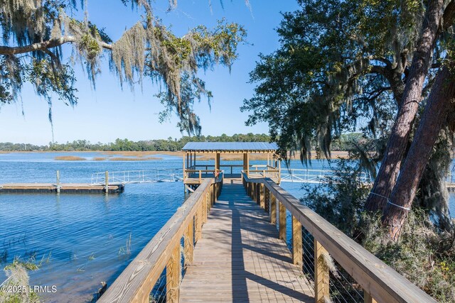 1114 Salty Hammock Ct, Beaufort, SC 29902 - dock with a water view