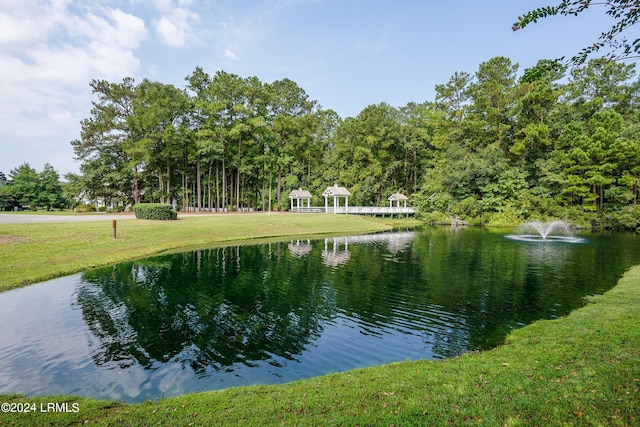 view of water feature