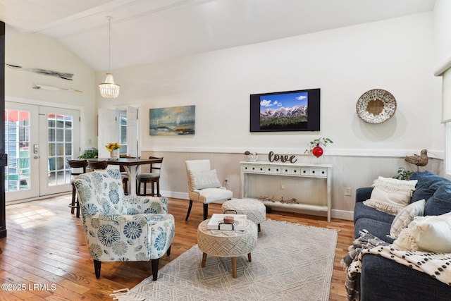 1617 Paris Ave W, Port Royal, SC 29935 - living room with wood finished floors and wainscoting