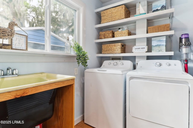 1617 Paris Ave W, Port Royal, SC 29935 - laundry room featuring separate washer and dryer