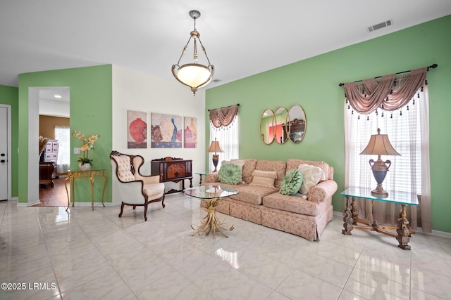 50 Padgett Dr, Bluffton, SC 29909 - living room featuring visible vents and baseboards