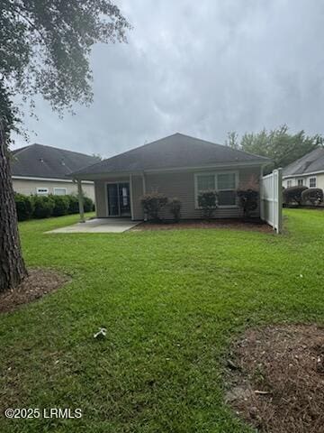 120 Crossings Blvd, Bluffton, SC 29910 - rear view of house with a patio and a yard