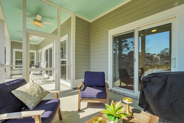 exterior space with grilling area