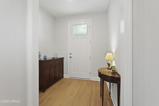 821 Aurora Way, Bluffton, SC 29909 - foyer entrance with light wood finished floors and baseboards