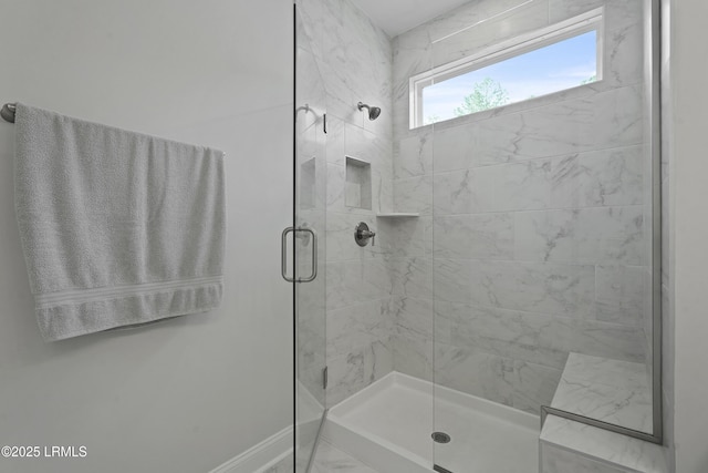 821 Aurora Way, Bluffton, SC 29909 - full bathroom with a stall shower and baseboards
