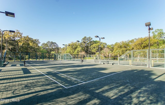 view of tennis court