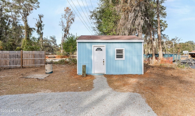 view of outbuilding