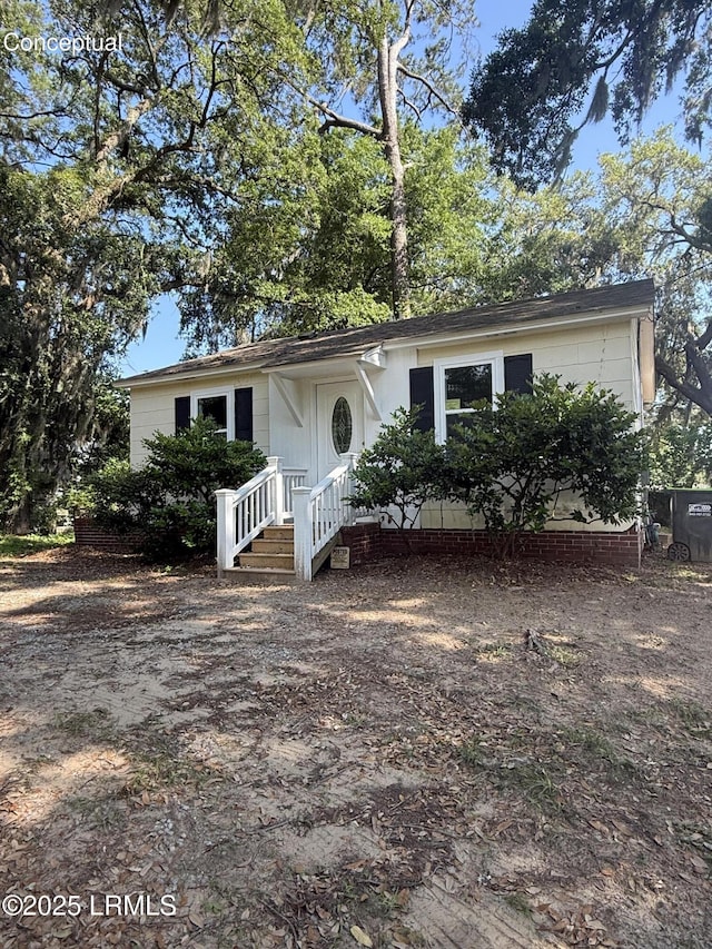 view of front of home
