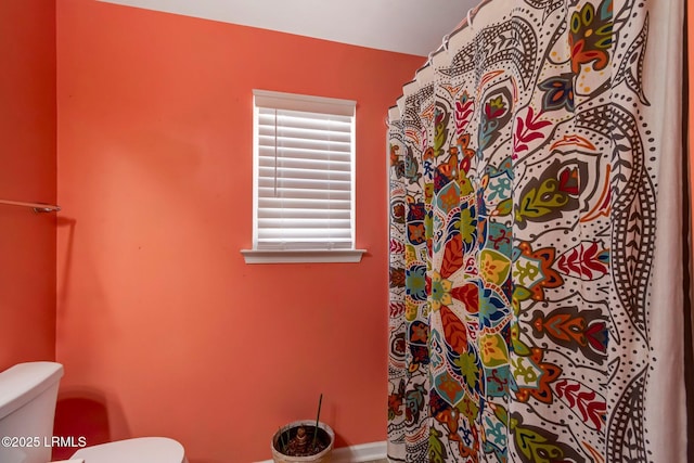 238 Turkey Oak Dr, Bluffton, SC 29910 - bathroom with a shower with curtain and toilet