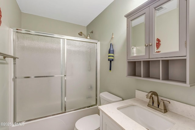 238 Turkey Oak Dr, Bluffton, SC 29910 - full bath with vanity, toilet, and bath / shower combo with glass door