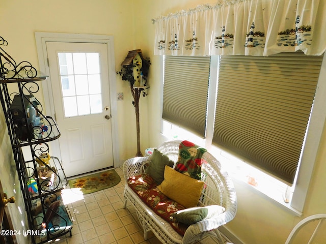 doorway featuring tile patterned floors