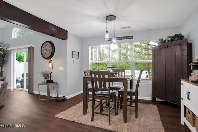 50 Lake Linden Ln Unit 50, Bluffton, SC 29910 - dining area with dark wood-style floors and baseboards