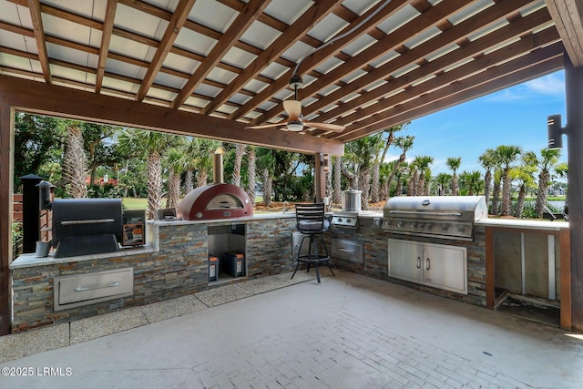 618 Dolphin Anx, Fripp Island, SC 29920 - view of patio featuring a ceiling fan