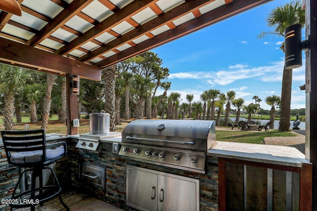 618 Dolphin Anx, Fripp Island, SC 29920 - view of patio with a water view