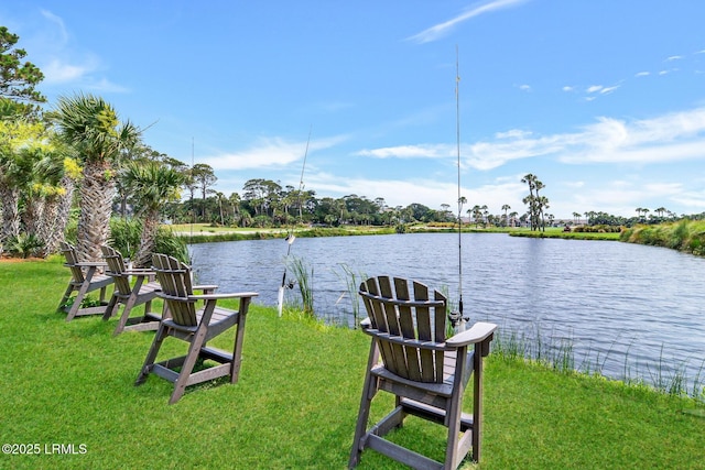 618 Dolphin Anx, Fripp Island, SC 29920 - dock with a lawn and a water view