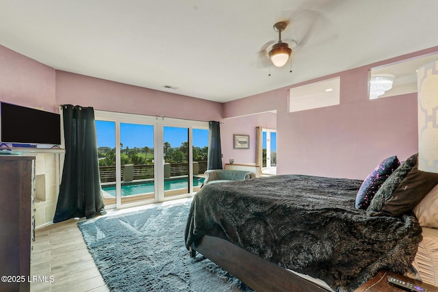 618 Dolphin Anx, Fripp Island, SC 29920 - bedroom featuring access to outside and wood finished floors