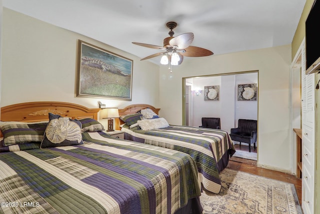 618 Dolphin Anx, Fripp Island, SC 29920 - bedroom with a ceiling fan