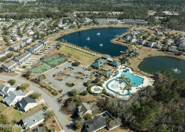 2176 Blakers Blvd, Okatie, SC 29909 - drone / aerial view with a water view
