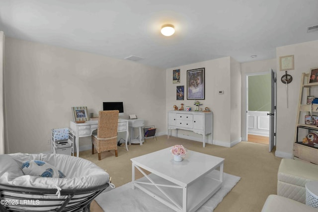 2176 Blakers Blvd, Okatie, SC 29909 - living area with carpet, visible vents, and baseboards