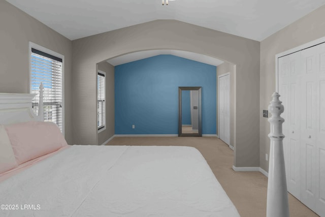 2176 Blakers Blvd, Okatie, SC 29909 - bedroom with baseboards, arched walkways, and carpet flooring