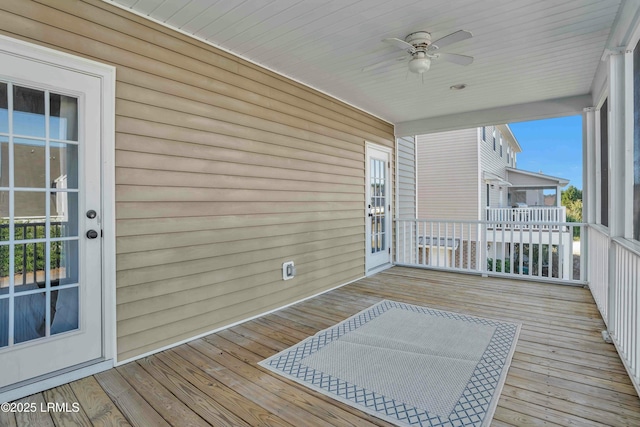 2176 Blakers Blvd, Okatie, SC 29909 - wooden terrace featuring a ceiling fan