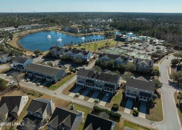 2176 Blakers Blvd, Okatie, SC 29909 - bird's eye view with a residential view and a water view