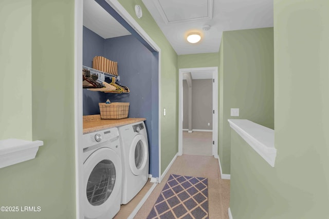 2176 Blakers Blvd, Okatie, SC 29909 - laundry area with baseboards, laundry area, and washer and dryer