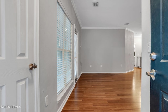 380 Marshland Rd Unit E26, Hilton Head Island, SC 29926 - foyer with ornamental molding and wood finished floors