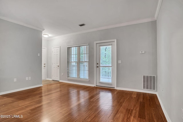 380 Marshland Rd Unit E26, Hilton Head Island, SC 29926 - unfurnished room with wood finished floors and ornamental molding