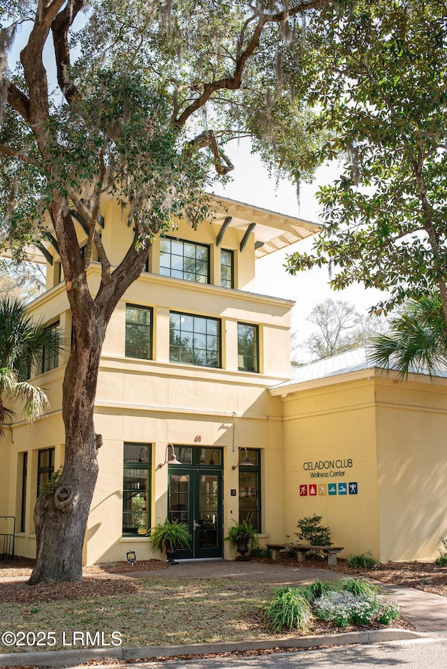 3 Veridian Park E, Beaufort, SC 29907 - view of front of property featuring stucco siding and french doors