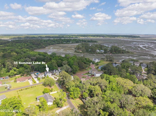 35 Sommer Lake Dr, Beaufort, SC 29902 - birds eye view of property featuring a water view