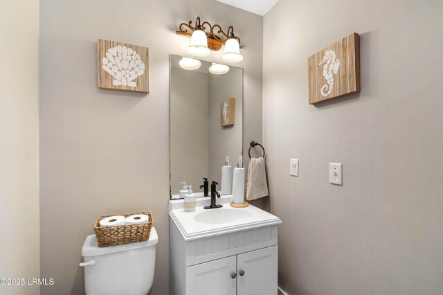 35 Sommer Lake Dr, Beaufort, SC 29902 - half bathroom featuring vanity and toilet