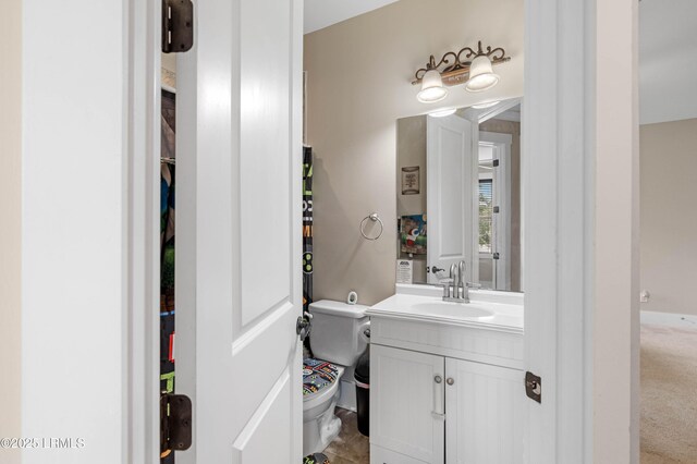 35 Sommer Lake Dr, Beaufort, SC 29902 - half bath featuring toilet and vanity