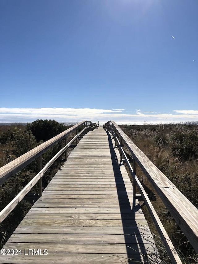 view of dock