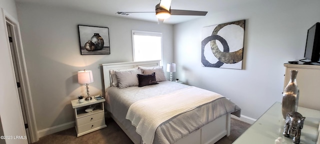 1272 Windswept Oak Ln, Beaufort, SC 29902 - carpeted bedroom with ceiling fan