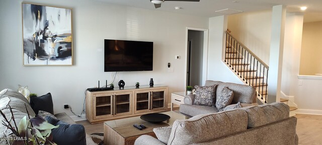 1272 Windswept Oak Ln, Beaufort, SC 29902 - living room featuring light hardwood / wood-style floors