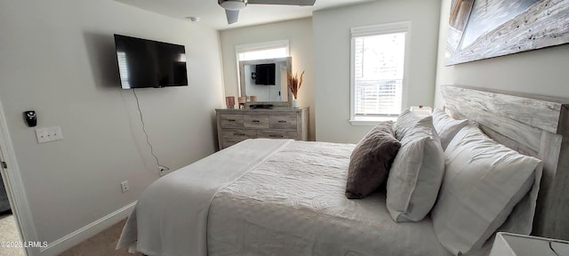 1272 Windswept Oak Ln, Beaufort, SC 29902 - bedroom featuring ceiling fan and carpet floors