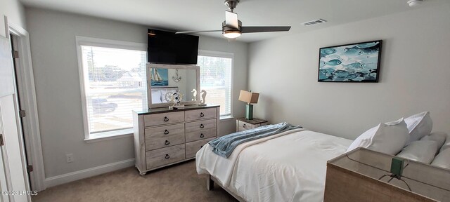 1272 Windswept Oak Ln, Beaufort, SC 29902 - bedroom with carpet and ceiling fan
