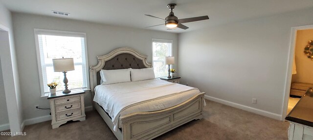 1272 Windswept Oak Ln, Beaufort, SC 29902 - bedroom with ceiling fan and carpet flooring