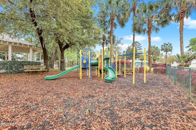 view of jungle gym